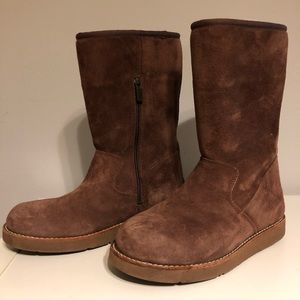 Medium Chocolate Brown UGGs with Inside Zipper